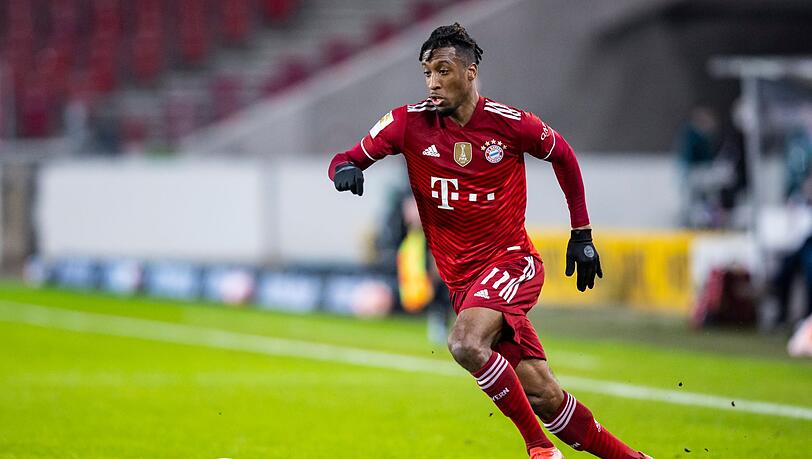 FC Bayern-Profi Kingsley Coman in Aktion.