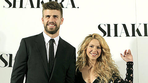 Barca-Star Gerard Piqué mit seiner Frau, der Popsängerin Shakira.
