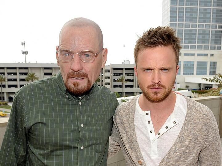 Die Hauptdarsteller in "Breaking Bad": Bryan Cranston (l.) und Aaron Paul
