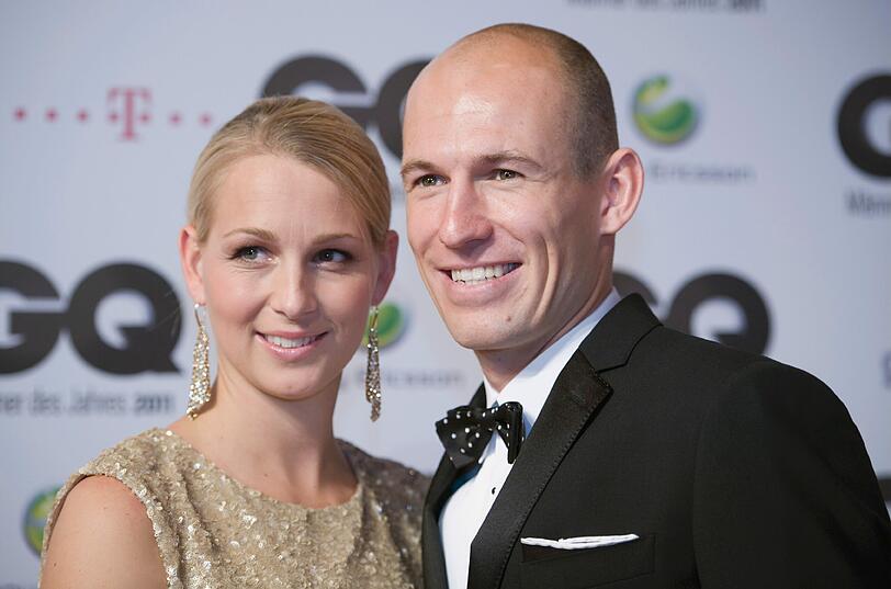 Arjen Robben mit seiner Frau Bernadien.