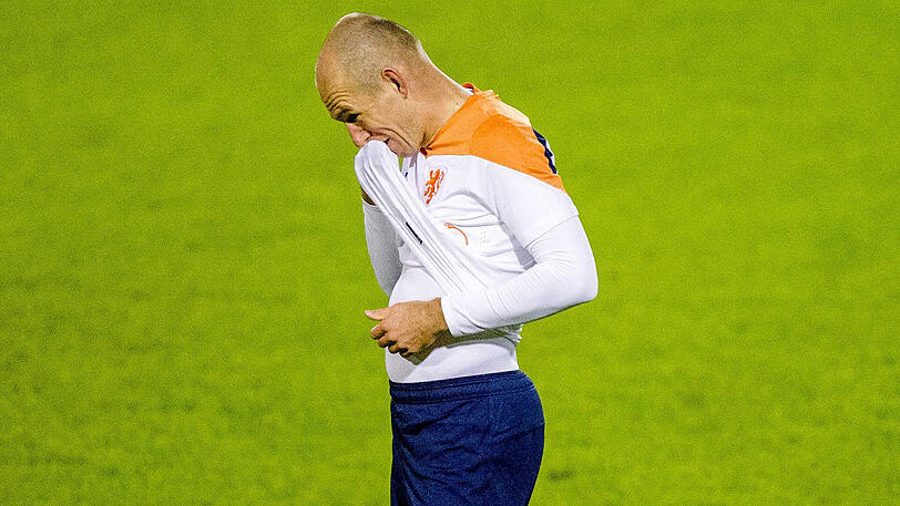 Schwere Zeiten in der niederländischen Nationalmannschaft: Bayern-Star Arjen Robben.
