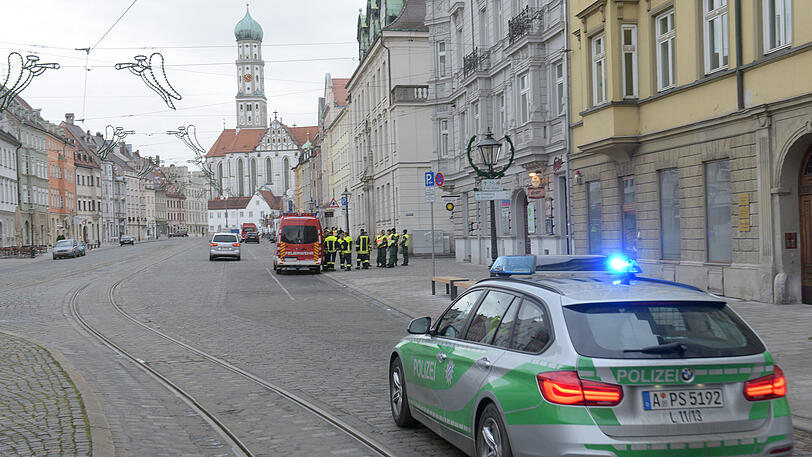 Menschenleere Straßen in der Fuggerstadt.
