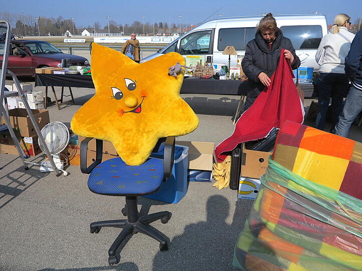 So war der Flohmarkt in Daglfing.