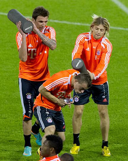 Der FC Bayern am dritten Trainingstag in Doha.