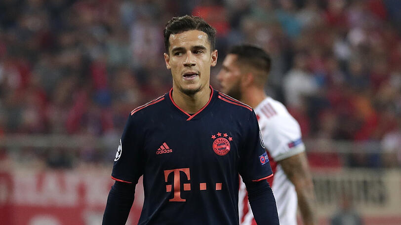Bayern-Star Philippe Coutinho blieb gegen Olympiakos Piräus weitestgehend blass.