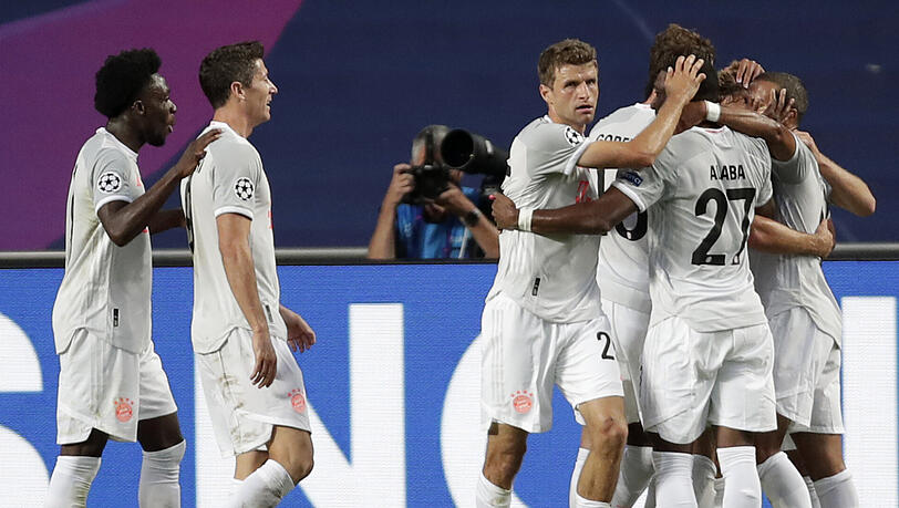 Der FC Bayern steht nach einer Gala-Vorstellung gegen den FC Barcelona im Halbfinale der Champions League. Der FC Bayern steht nach einer Gala-Vorstellung gegen den FC Barcelona im Halbfinale der Champions League.