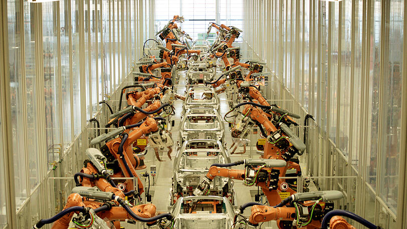 ...Industrieproduktion in Bayern...