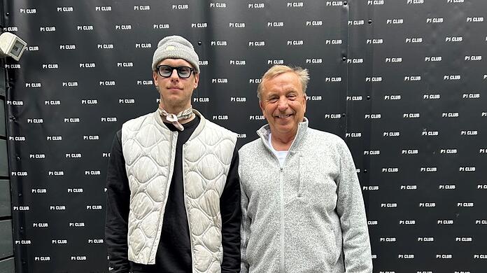 Das Feiern ist ihr Geschäft, die Nacht ihr Leben: P1-Besitzer Franz Rauch mit Sohn Basti Goller.