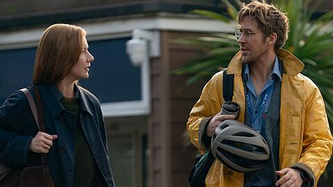 Sandra H&uuml;ller und Ryan Gosling in "Der Astronaut - Project Hail Mary".