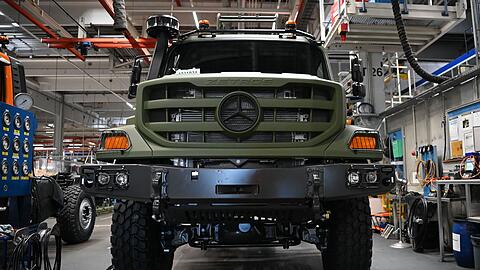 Daimler Truck sieht Potenzial bei Milit&auml;rfahrzeugen. (Archivbild)