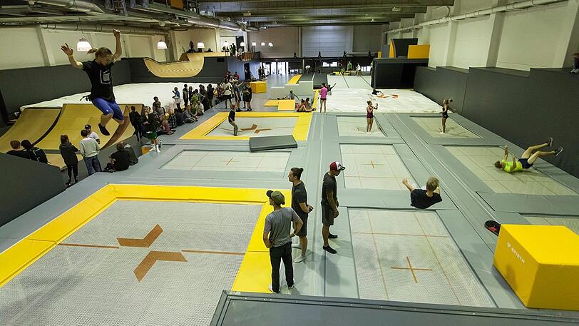 Ein Blick in das Sportzentrum Gravity Lab: Hier trainieren Action- und Extremsportler.