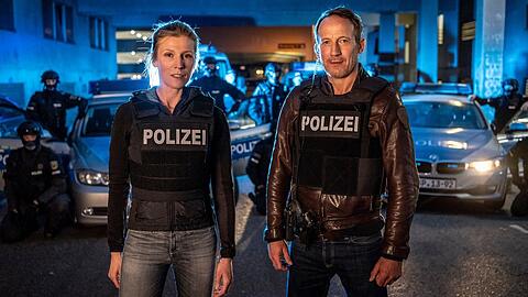Julia Grosz (Franziska Weisz) und Thorsten Falke (Wotan Wilke Möhring) zum letzten Mal in einem gemeinsamen "Tatort".