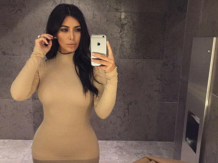 Im Selfie-Fieber: Kim Kardashian