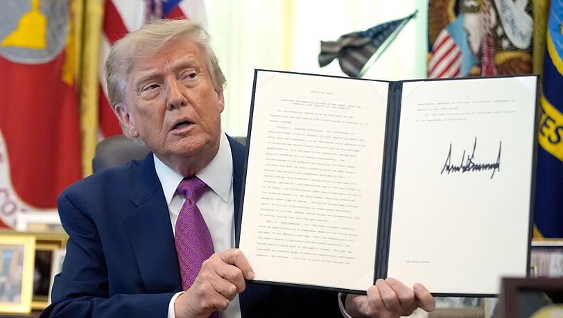 Trump hat einen Grenzsee umbenannt.