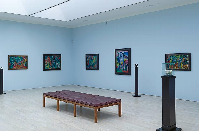 Zartes Hellblau für Franz Marc.