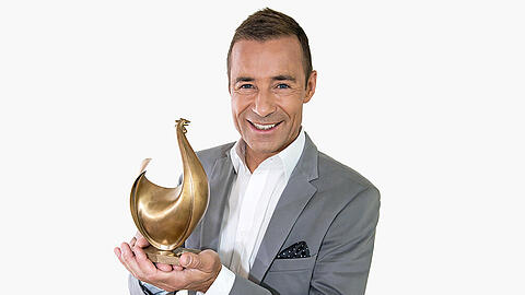 Moderator Kai Pflaume brachte die "Goldene Henne" 2019 wieder nach Leipzig