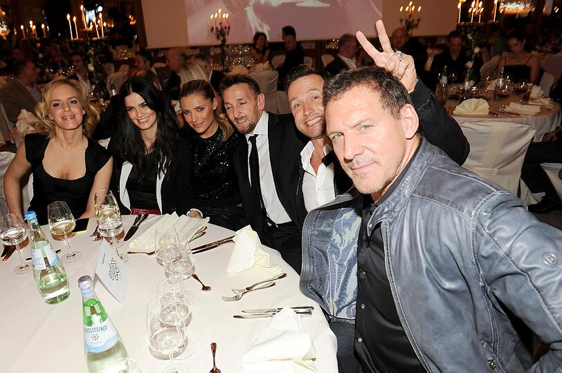 V. l.: Isabel Edvardsson, Shermine Sharivar, Sophia Thomalla, Mark Keller, Norbert Dobeleit und Ralf Moeller.