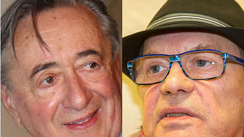 Alter Hase vs. Opernball-Frischling: Richard Lugner und Helmut Berger (r.)