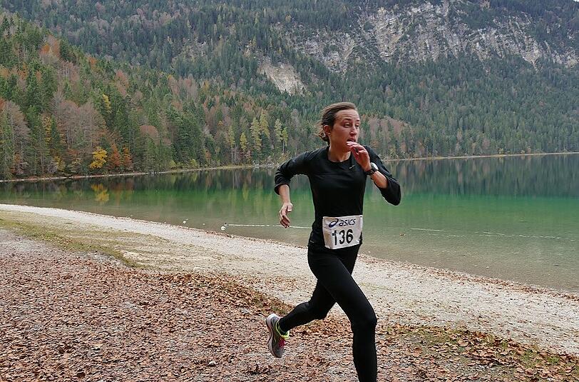Der Zieleinlauf der Siegerin.