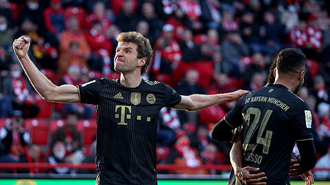Der entscheidende Mann bei den Bayern gegen Union: Thomas Müller, der drei Tore auflegte und eins selbst erzielte.