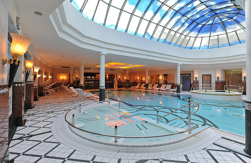 Der Spa-Bereich in der Top-Adresse am Tegernsee bietet viel Raum für Schönheit und Wohlbefinden.