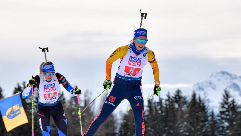 Franziska Preuß startet die deutsche Mixed-Staffel. Franziska Preuß startet die deutsche Mixed-Staffel.