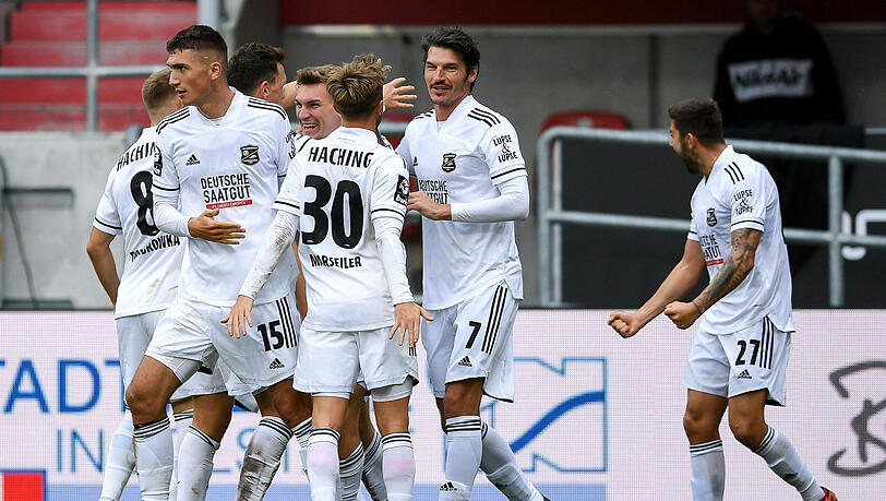 Die SpVgg Unterhaching feierte gegen Ingolstadt den zweiten Saisonsieg.