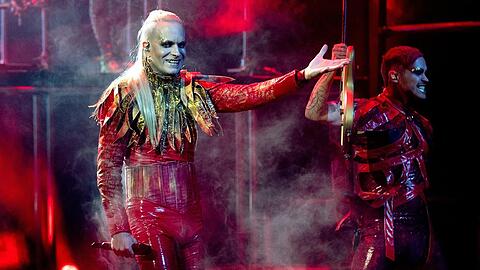 Chris Harms (l.) vertritt Deutschland mit seiner Band Lord of the Lost beim ESC.