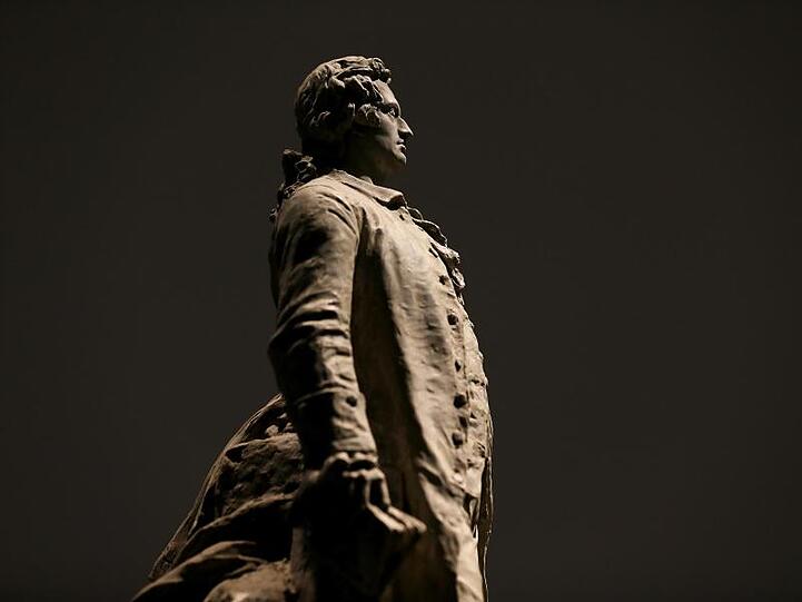 Entwurf für ein Goethe-Denkmal in Rom.