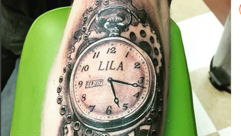 Das Tattoo von Bodnarchuk für Tochter Lila. Das Tattoo von Bodnarchuk für Tochter Lila.