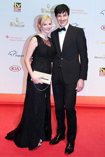 Der ehemalige Skispringer Martin Schmitt und seine Frau Andrea.