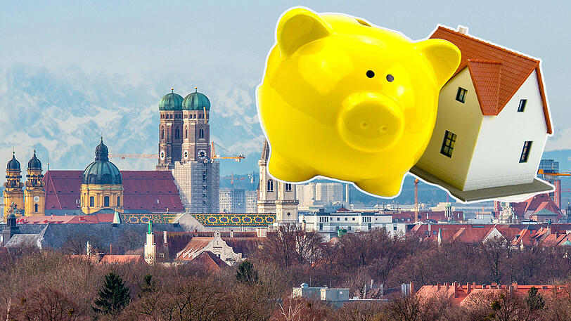 Für den Traum vom Eigenheim braucht man in München und der Region ein besonders dickes Sparschwein.