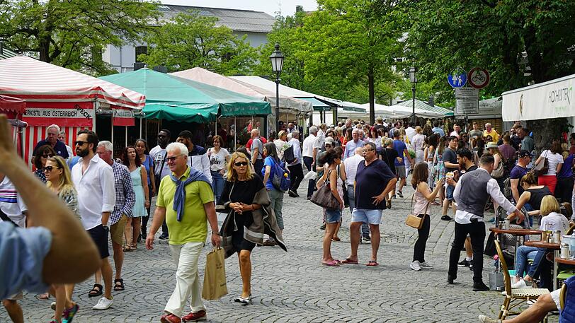 Am Viktualienmarkt kann man gleichzeitig shoppen und relaxen.