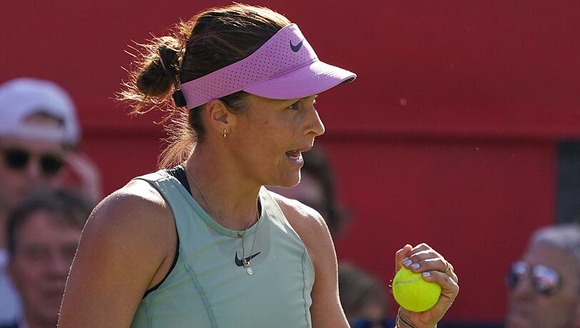 Tatjana Maria hat ihr Auftaktspiel in London gewonnen. Tatjana Maria hat ihr Auftaktspiel in London gewonnen.
