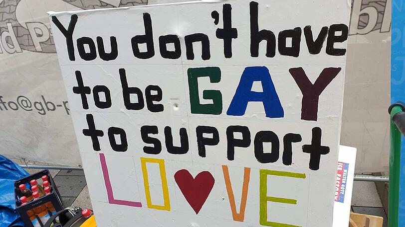 Dieses Schild vom CSD 2020 spricht für sich.