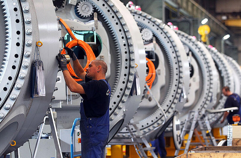 Vor allem aus dem Euro-Raum kamen stattliche Maschienbau-Bestellungen, die im ersten Halbjahr 2015 12 Prozent über dem Vorjahreszeitraum lagen.