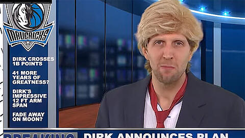 Dirk Nowitzki in Hochform.