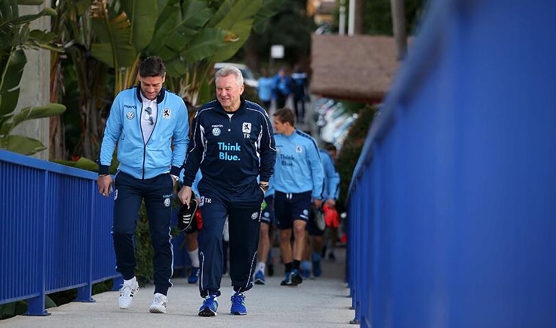 Die Löwen genießen die guten Bedingungen im Trainingslager in Estepona.
