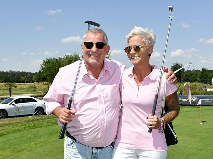 Partner-Look: Heinz Hoenig und seine Frau Annika Kärsten-Hoenig.