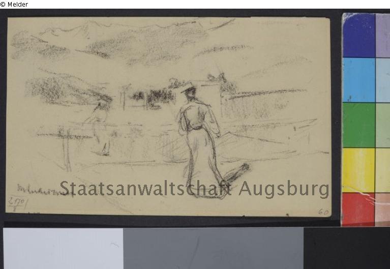 Max Liebermann: "2 Frauen auf einem Spielfeld"