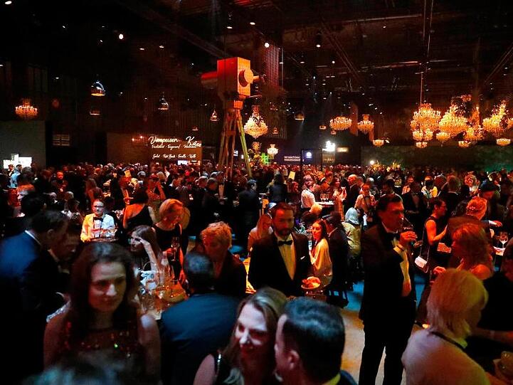 Entspannte Stimmung bei der After-Show-Party.