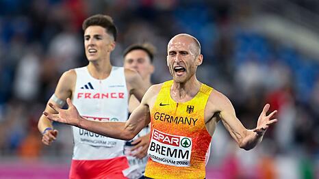 Florian Bremm hat bei der Leichtathletik-EM in Birmingham Silber &uuml;ber 5.000 Meter geholt.