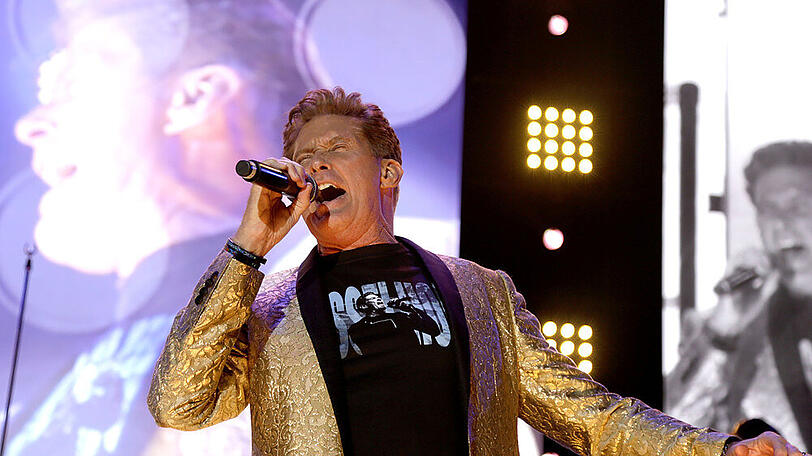 David Hasselhoff während seines Konzerts in Hannover