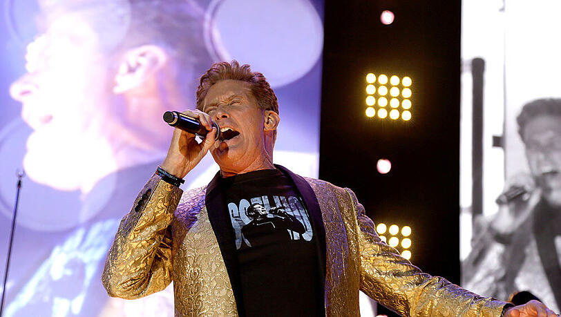 David Hasselhoff während seines Konzerts in Hannover David Hasselhoff während seines Konzerts in Hannover