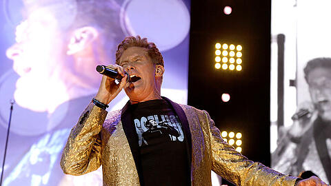 David Hasselhoff während seines Konzerts in Hannover