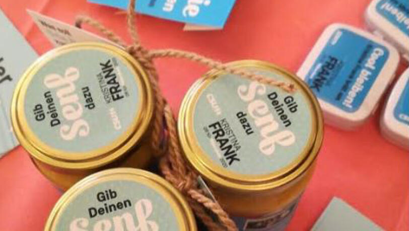 "Gib deinen Senf dazu" &ndash; fordert Kristina Frank die Münchner auf.