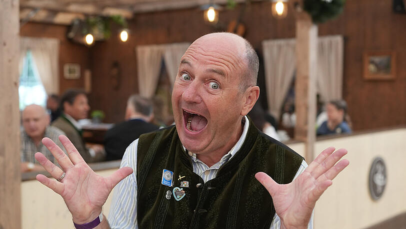 Bernhard Ulrich in der Boandlkramerei auf dem Oktoberfest.