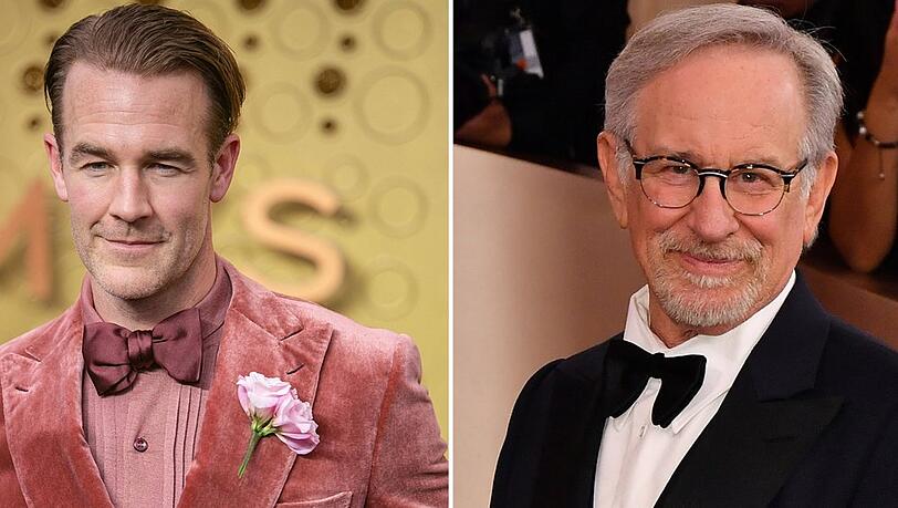 Der von James Van Der Beek (l.) gespielte Dawson Leery ("Dawson's Creek") war Fan von Regisseur Steven Spielberg (r.). Der von James Van Der Beek (l.) gespielte Dawson Leery ("Dawson's Creek") war Fan von Regisseur Steven Spielberg (r.).