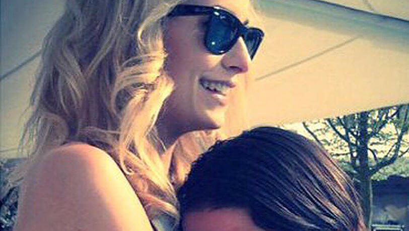 Lena Gercke und Sami Khedira in inniger Umarmung Lena Gercke und Sami Khedira in inniger Umarmung