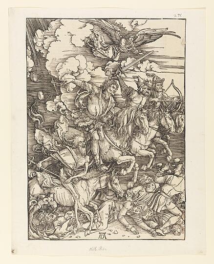 "Die vier apokalytischen Reiter", 1497/1498
